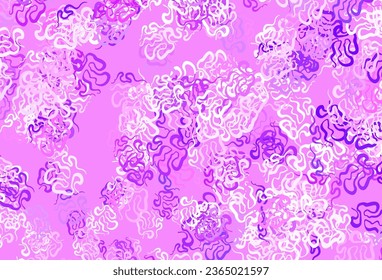 Light Purple, Pink vector template with chaotic shapes. Colorful chaotic forms with gradient in modern style. Best smart design for your business.