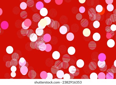 Light Purple, Pink vector template with circles. Abstract illustration with colored bubbles in nature style. Design for poster, banner of websites.
