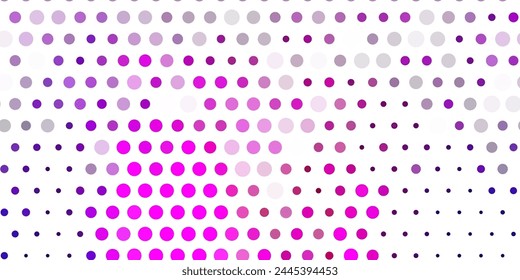 Light purple, pink vector template with circles. Modern abstract illustration with colorful circle shapes. Design for posters, banners.