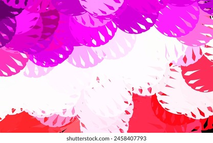 Light Purple, Pink vector template with chaotic shapes. Decorative design in abstract style with random forms. Simple design for your web site.