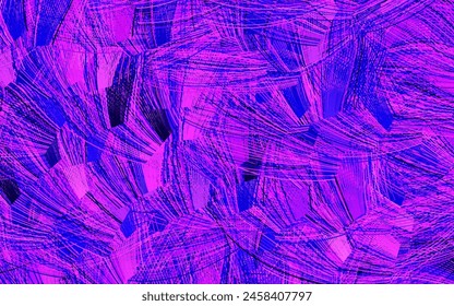 Light Purple, Pink vector template with chaotic shapes.