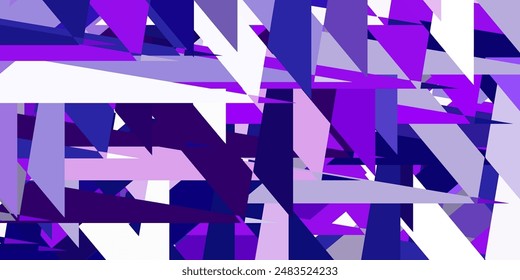 Púrpura claro, Plantilla de Vector rosa con Formas triangulares. Magnífica ilustración abstracta con Formas triangulares , formas. Diseña para tus Fondos de pantalla.