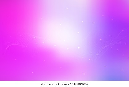 Light Purple, Pink vector texture with disks. Abstract illustration with colored bubbles in nature style. New design for ad, poster, banner of your website.