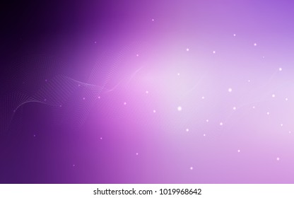 Light Purple, Pink vector texture with disks. Blurred decorative design in abstract style with bubbles. The pattern can be used for beautiful websites.