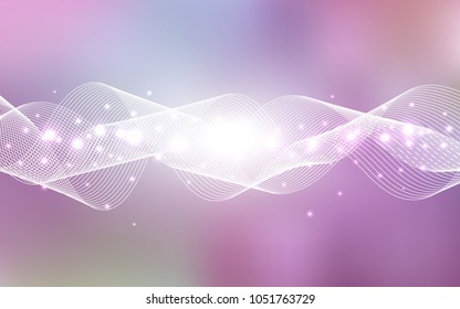 Light Purple, Pink vector texture with birthday confetti. Blurred decorative design in anniversary style with confetti. The pattern can be used for birthday gifts, congratulations.