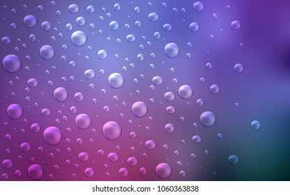 Light Purple, Pink vector texture with disks. Illustration with set of shining colorful abstract circles. Beautiful design for your business natural advert.