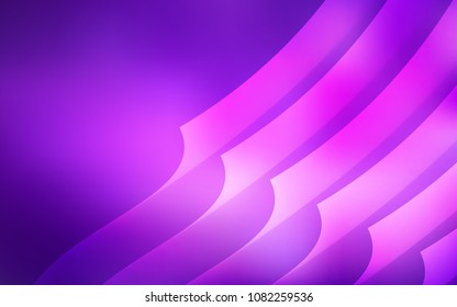 Light Purple, Pink vector texture with colored lines. Lines on blurred abstract background with gradient. Smart design for your business advert.
