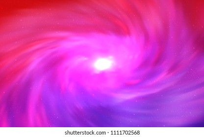 Light Purple, Pink vector texture with milky way stars. Space stars on blurred abstract background with gradient. Best design for your ad, poster, banner.