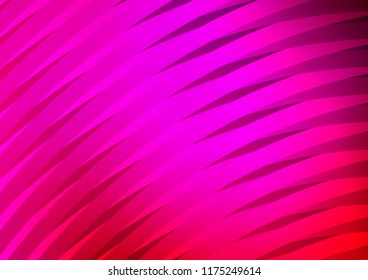 Light Purple, Pink vector texture with colored lines. Shining colored illustration with narrow lines. Smart design for your business advert.