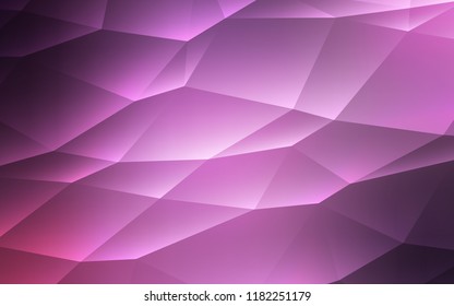 Light Purple, Pink vector texture in triangular style. Glitter abstract illustration with triangular shapes. Pattern for busines ad, booklets, leaflets