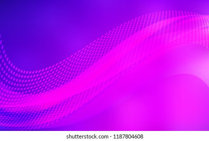 Light Purple, Pink vector texture with disks, lines. Colorful illustration with circles and lines in futuristic style. Design for poster, banner of websites.