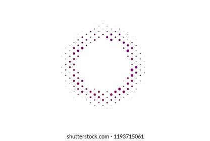 Light Purple, Pink vector texture with disks. Blurred bubbles on abstract backdrop with colorful gradient. Pattern for beautiful websites.