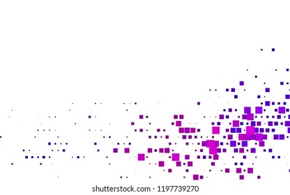 Light Purple, Pink vector texture in rectangular style. Beautiful illustration with rectangles and squares. Modern template for your landing page.
