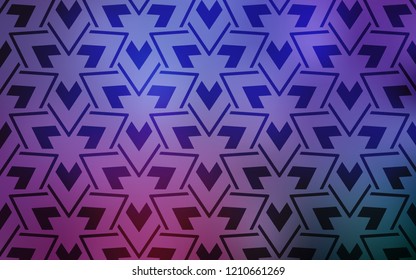 Light Purple, Pink vector texture with triangular style. Triangles on abstract background with colorful gradient. Modern template for landing page.