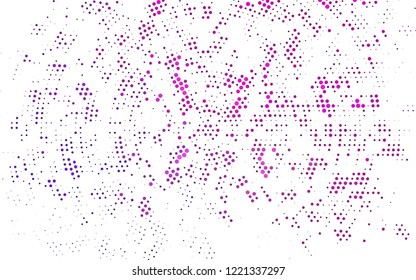 Light Purple, Pink vector texture with disks. Beautiful colored illustration with blurred circles in nature style. Template for your brand book.
