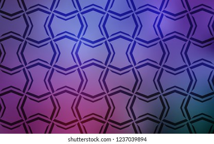 Light Purple, Pink vector texture with colored lines. Shining colored illustration with sharp stripes. Template for your beautiful backgrounds.