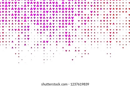 Light Purple, Pink vector texture in triangular style. Decorative design in abstract style with triangles. Smart design for your business advert.