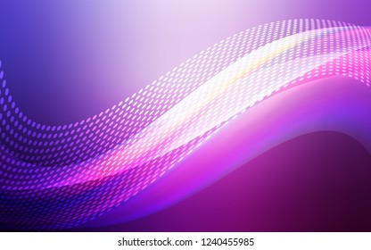 Light Purple, Pink vector texture with disks, lines. Modern abstract colorful illustration with spheres and lines. New template for your brand book.