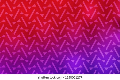 Light Purple, Pink vector texture with triangular style. Modern abstract illustration with colorful triangles. Smart design for your adverts.
