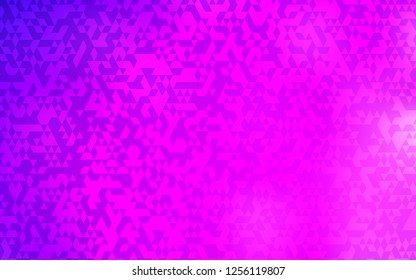 Light Purple, Pink vector texture in triangular style. Decorative design in abstract style with triangles. Pattern for busines ad, booklets, leaflets