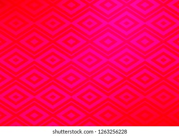 Light Purple, Pink vector texture with lines, rhombuses. Colorful illustration with lines, cubes on abstract template. Best design for your ad, poster, banner.