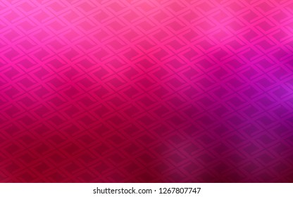 Light Purple, Pink vector texture in rectangular style. Glitter abstract illustration with rectangular shapes. Smart design for your business advert.