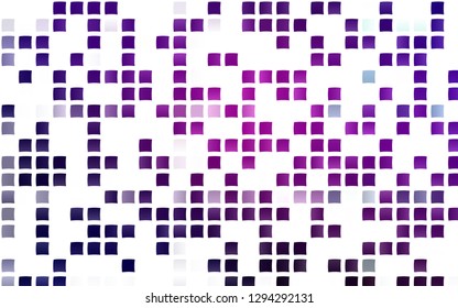 Light Purple, Pink vector texture in rectangular style. Beautiful illustration with rectangles and squares. Pattern for commercials.