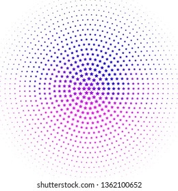 Light Purple, Pink vector texture with beautiful stars. Modern geometric abstract illustration with stars. Pattern for new year ad, booklets.