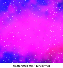 Light Purple, Pink vector texture with beautiful stars. Colorful illustration with abstract gradient stars. Theme for cell phones.