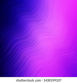 Light Purple, Pink vector texture with circular arc. Illustration in halftone style with gradient curves. Pattern for websites, landing pages.