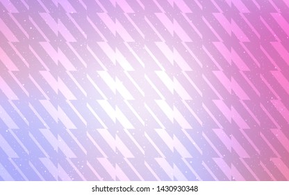 Light Purple, Pink vector texture with colored lines. Blurred decorative design in simple style with lines. Pattern for ads, posters, banners.