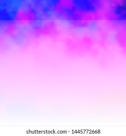 Light Purple, Pink vector texture with cloudy sky. Illustration in abstract style with gradient clouds. Template for landing pages.