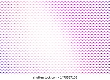 Light Purple, Pink vector texture with disks. Blurred bubbles on abstract background with colorful gradient. Pattern for textures of wallpapers.