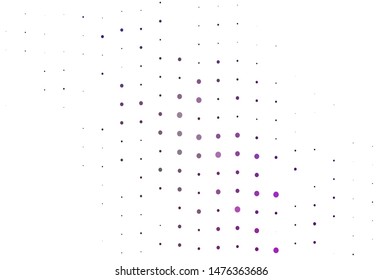 Light Purple, Pink vector texture with disks. Modern abstract illustration with colorful water drops. Pattern for ads, leaflets.