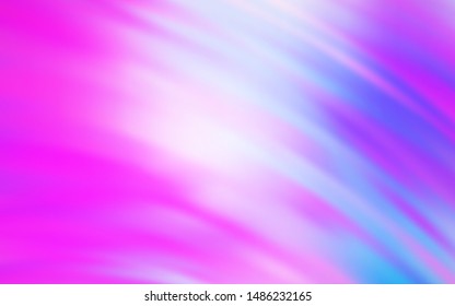 Light Purple, Pink vector texture with wry lines. A shining illustration, which consists of curved lines. A completely new template for your design.