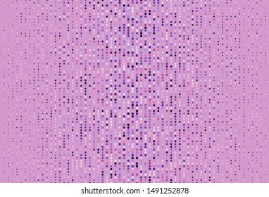 Light Purple, Pink vector texture with disks. Blurred decorative design in abstract style with bubbles. Pattern for textures of wallpapers.