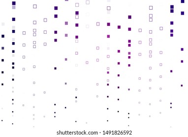Light Purple, Pink vector texture with rectangular style. Beautiful illustration with rectangles and squares. Smart design for your business advert.