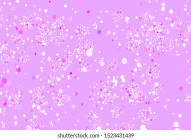 Light Purple, Pink vector texture with abstract forms. Modern abstract illustration with colorful random forms. Modern design for your business card.