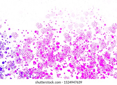 Light Purple, Pink vector texture with abstract forms. Simple colorful illustration with abstract gradient shapes. Best smart design for your business.
