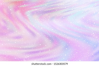 Light Purple, Pink vector texture with milky way stars. Shining colored illustration with bright astronomical stars. Best design for your ad, poster, banner.