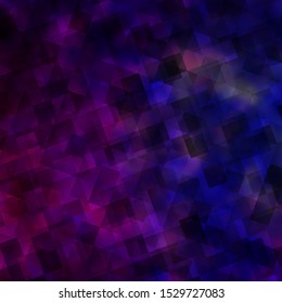 Light Purple, Pink vector texture with triangular style. Glitter abstract illustration with triangular shapes. Template for wallpapers.
