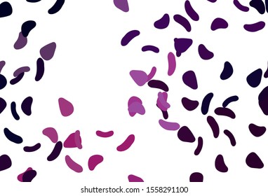 Light Purple, Pink vector texture with random forms. Colorful chaotic forms with gradient in modern style. Best smart design for your business.