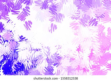 Light Purple, Pink vector texture with colored lines. Shining colored illustration with sharp stripes. Pattern for ad, booklets, leaflets.