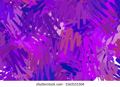 Light Purple, Pink vector texture with colored lines. Modern geometrical abstract illustration with Lines. Best design for your ad, poster, banner.
