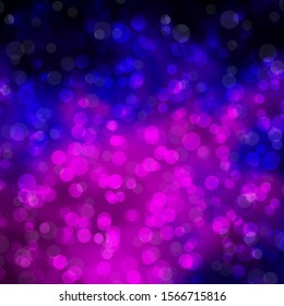 Light Purple, Pink vector texture with disks. Modern abstract illustration with colorful circle shapes. Pattern for booklets, leaflets.