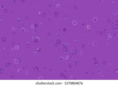 Light Purple, Pink vector texture with delicious snacks. Illustration with set of fresh food in doodle style. Pattern for ad, booklets, leaflets of restaurants.