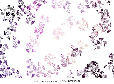 Light Purple, Pink vector texture with abstract forms. Illustration with colorful gradient shapes in abstract style. Simple design for your web site.