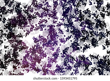 Light Purple, Pink vector texture with abstract forms. Colorful chaotic forms with gradient in modern style. Modern design for your business card.