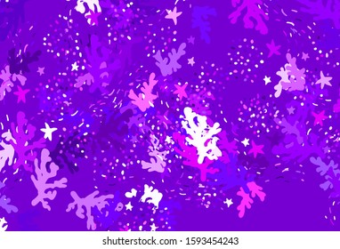 Light Purple, Pink vector texture with abstract forms. Modern abstract illustration with colorful random forms. Elegant design for wallpapers.