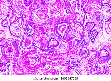 Light Purple, Pink vector texture with abstract forms. Simple colorful illustration with abstract gradient shapes. Modern design for your business card.